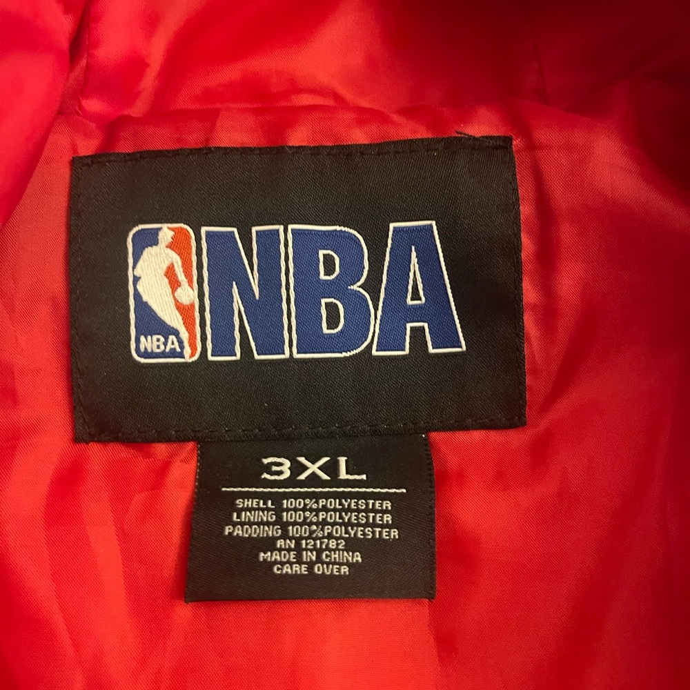 NBA Red Puffer Jacket - Picture 3 of 8